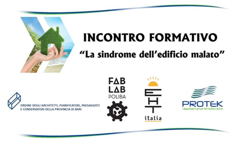 Evento Formativo Per Architetti “La Sindrome Dell’Edificio Malato”